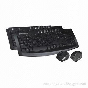 2.4GHz Wireless Multimedia Keyboards with Best Elastic Key-press, High-clearness Laser Characters